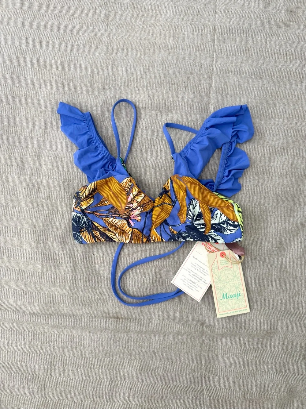 MAAJI Girls Bikini Top Reversible NEW